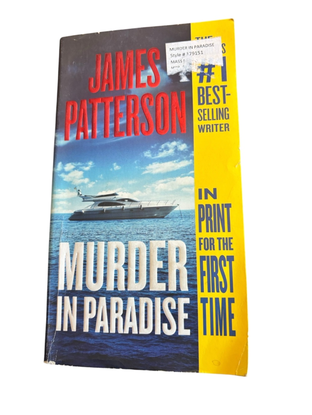 James Patterson Murder in Paradise - Blue & Yellow Paperback